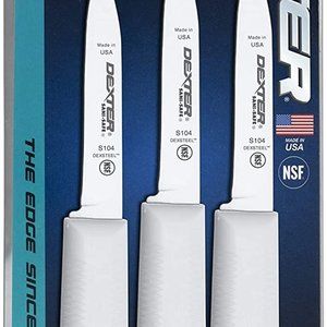 Dexter-russell 3 pack of 3¼"Paring Knives, S104-3PCP, SANI-SAFE Series
